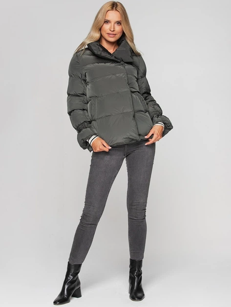 Куртка демісезонна коротка жіноча PERSO BLH211020F 3XL Сіра (5908312934240) - зображення 4