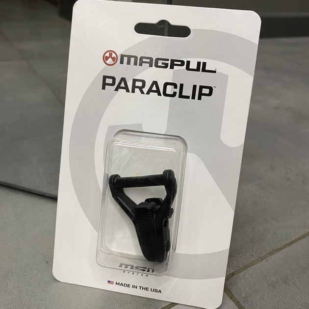 Антабка Magpul Paraclip™ для ременя MS1 або адаптерів (швидкознімна), Чорна, кріплення для ременя на зброю - зображення 2