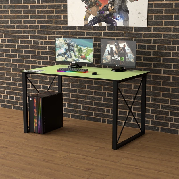 Геймерский ЛОФТ стол Rasin LOFT-21 зеленый - изображение 2