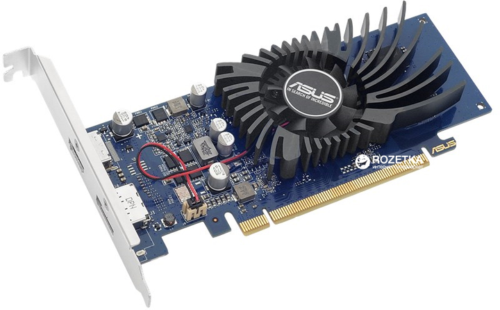 Відеокарта Asus PCI-Ex GeForce GT 1030 Low Profile 2GB GDDR5 (64Bit) (1228/6008) (DisplayPort, HDMI) (90YV0AT2-M0NA00) - зображення 2