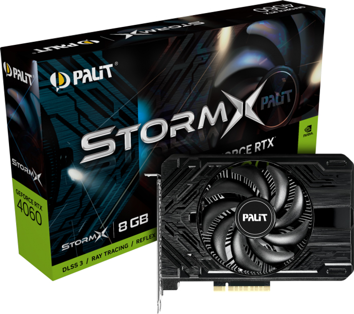 Відеокарта Palit PCI-Ex GeForce RTX 4060 StormX 8GB GDDR6 (128bit) (2460/17000) (HDMI, 3 x DisplayPort) (NE64060019P1-1070F) - зображення 8