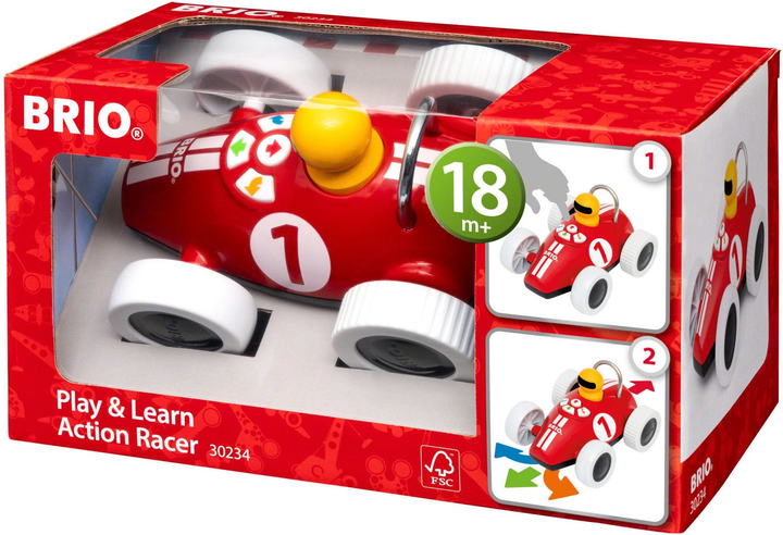 Tocząca się zabawka Ravensburger Brio Play & Learn Samochód wyścigowy (7312350302349) - obraz 3
