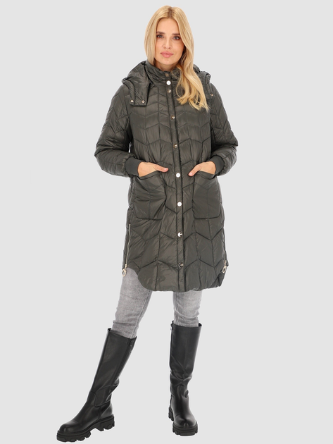 Куртка зимова жіноча PERSO BLH235050F M Хакі (5905080221275) - зображення 1