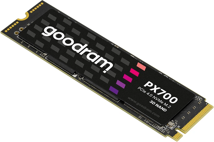 SSD диск Goodram PX700 1TB M.2 2280 PCIe 4.0 x4 NVMe 3D NAND (SSDPR-PX700-01T-80) - Фото 3 SSD диск Goodram PX700 1TB M.2 2280 PCIe 4.0 x4 NVMe 3D NAND (SSDPR-PX700-01T-80) - зображення 3