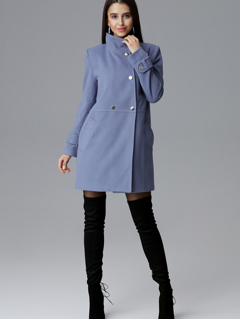 Пальто жіноче Figl M623 XL Синє (5902194357319) - зображення 1