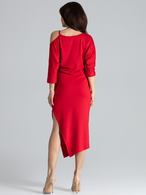 Сукня жіноча Lenitif K479 M Червона (5902194352499) - зображення 2