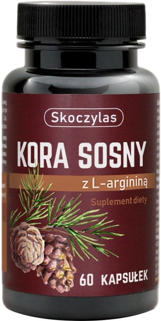 Suplement diety Skoczylas Kora Sosny z Argininą 60 kapsułek (5903631208119) - obraz 1