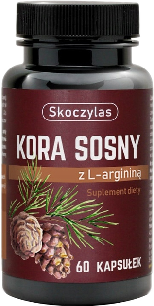 Харчова добавка Skoczylas Соснова кора з аргініном 60 капсул (5903631208119) - зображення 1