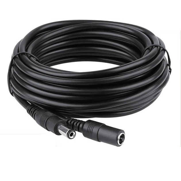 Кабель (подовжувач) живлення 3 метра DC 12V 5.5х2.1мм для камери ...