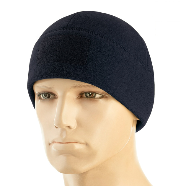 M-Tac шапка Watch Cap Elite флис (320г/м2) с липучкой Dark Navy Blue M - изображение 1