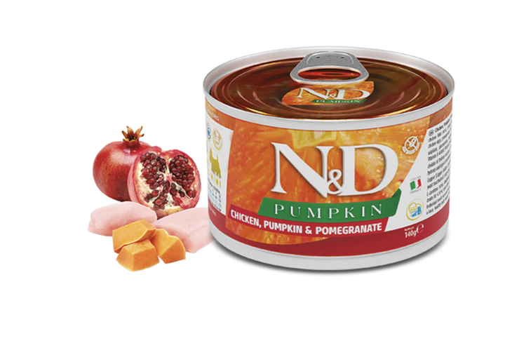 Влажный корм Farmina N&D Grain Pumpkin Chicken Adult Mini для собак мелких пород, тыква/курица/гранат, 140 г - изображение 2