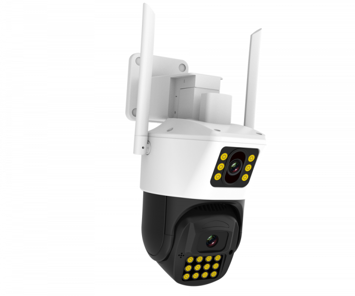 Камера відеоспостереження ICSEE PTZ вулична WiFi A23 з двома об'єктивами 3mp і 3mp біла (21-14-15967) - зображення 5