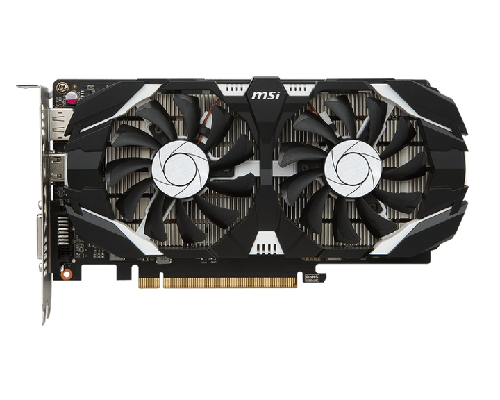 Видеокарта GeForce GTX 1050 2GB MSI OC (GeForce GTX 1050 2GT OC) Б/У ...