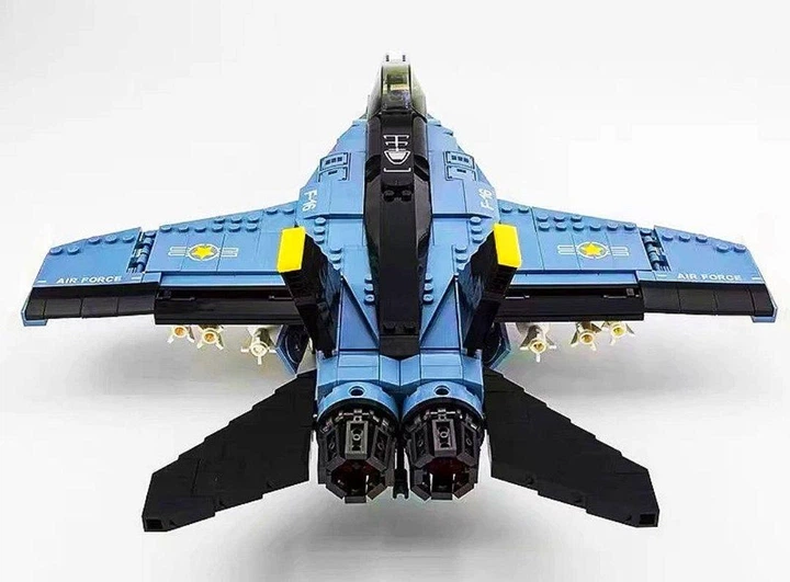 Дитячий великий конструктор JIE STAR бойовий літак винищувач F-16