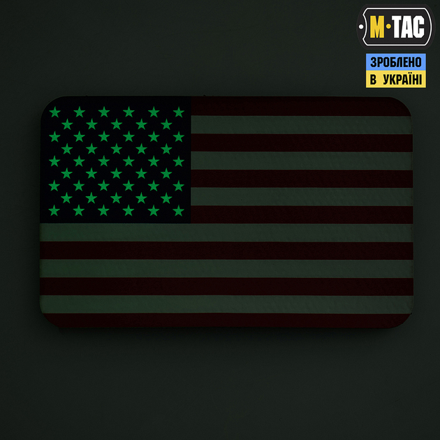 M-Tac нашивка прапор США (80х50 мм) Full Color/GID - зображення 2