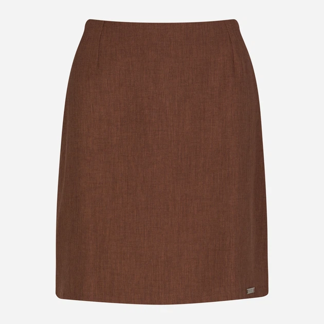 Spódnica trapezowa damska elegancka Figl M723 M Brązowa (5902194384506) - obraz 4