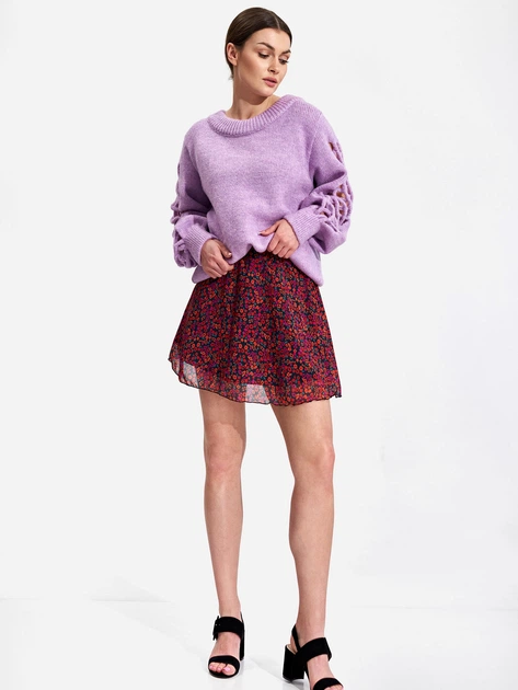 Spódnica trapezowa damska mini Figl M878 XL Czerwona (5902194411523/5902982014363) - obraz 5