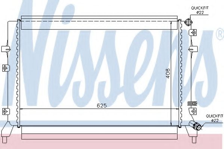 Радиатор охлаждения Nissens (65294) - изображение 1