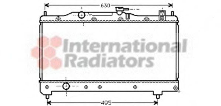 Радіатор AVENSIS 16/18 MT 98-00 (Van Wezel) Van Wezel (53002237) - зображення 1