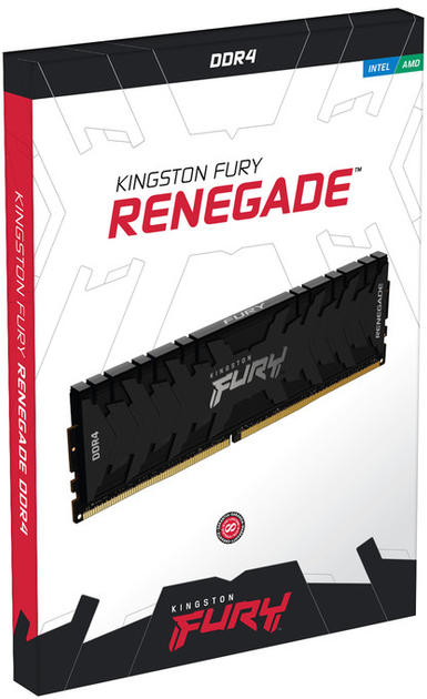 Pamięć Kingston Fury DDR4-3600 16384 MB PC4-28800 (Kit of 2x8192) Renegade Black (KF436C16RBK2/16) - obraz 2