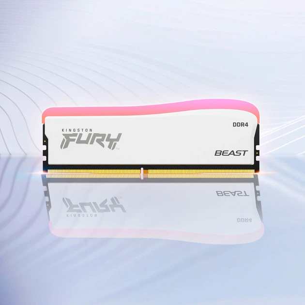 Pamięć Kingston Fury DDR4-3600 8192MB PC4-28800 Beast RGB Special Edition White (KF436C17BWA/8) - obraz 7