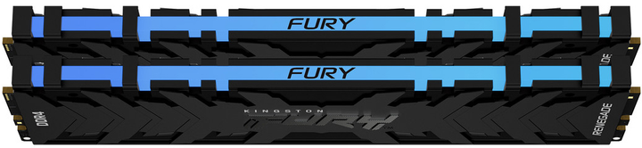 Pamięć Kingston Fury DDR4-4000 16384 MB PC4-32000 (Kit of 2x8192) Renegade RGB 1Rx8 Black (KF440C19RBAK2/16) - obraz 2