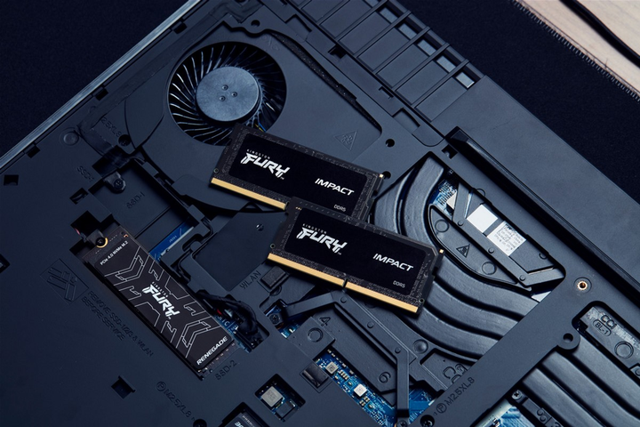 Pamięć Kingston Fury SODIMM DDR5-4800 8192MB PC5-38400 Impact Black (KF548S38IB-8) - obraz 7