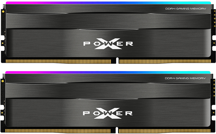 Pamięć Silicon Power DDR4-3200 16384MB PC4-25600 (Kit of 2x8192) XPOWER Zenith RGB (SP016GXLZU320BDD) - obraz 1