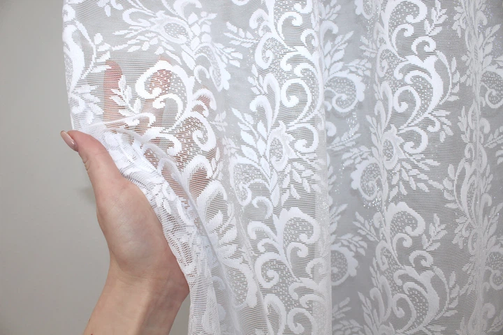Тюль VR-Textil 1359т Преміум Жакард Білий 300х270 см (42-0100) - зображення 5