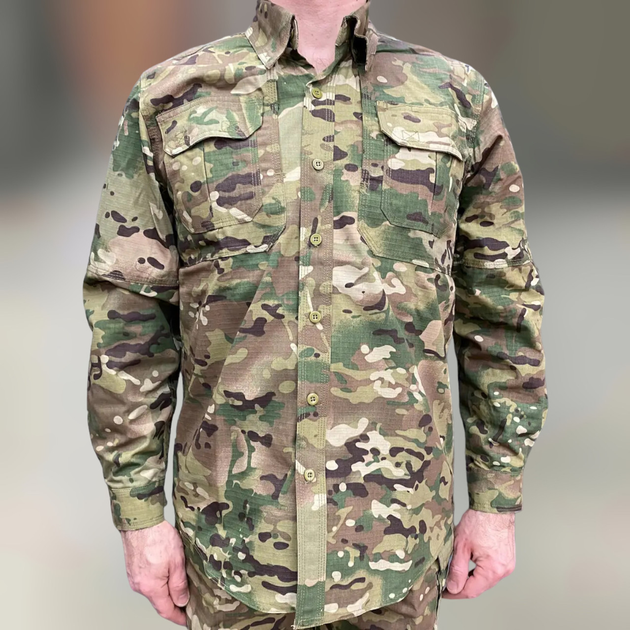 Армейская тактическая рубашка Yakeda Мультикам 2XL - изображение 1