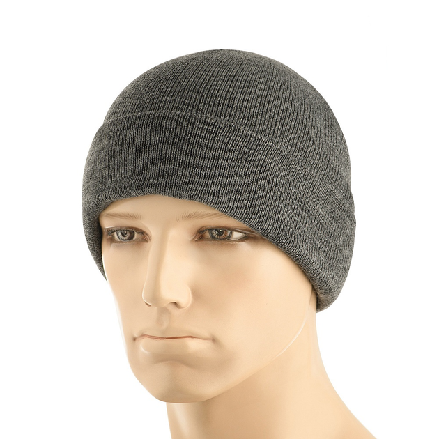 M-Tac шапка тонкая вязка 100% акрил Grey S/M - изображение 1