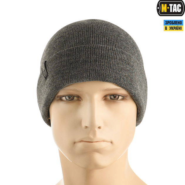 M-Tac шапка тонкая вязка 100% акрил Grey S/M - изображение 2
