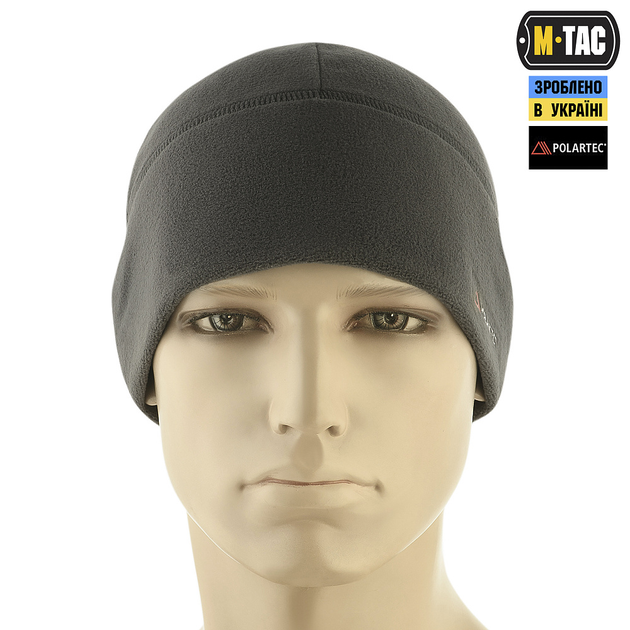 M-Tac шапка Watch Cap флис Light Polartec Dark Grey L - изображение 2