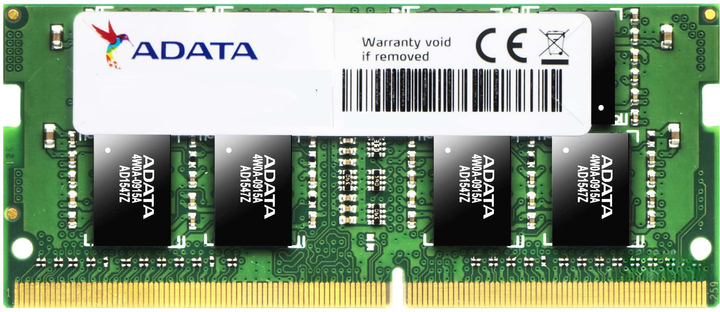 Оперативная память ADATA SODIMM DDR4-2400 8192MB PC4-19200 Premier ...