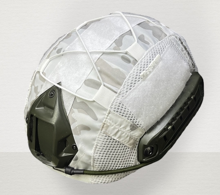Кавер чехол на шлем каску фаст Fast Tor-D Multicam Alpine на Зиму из ткани rip stop Размер XL - изображение 1