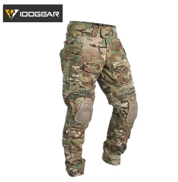 Військові чоловічі штани зсу G3 Combat IDOGEAR тактичні мультикам зі знімними наколінниками, 4552356332-XL - зображення 1