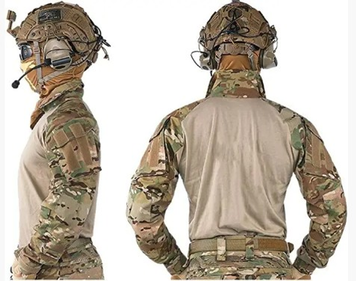 Бойова тактична військова сорочка зсу multicam чоловіча з налокітниками IDOGEAR G3 Combat, 5248664-S - зображення 2