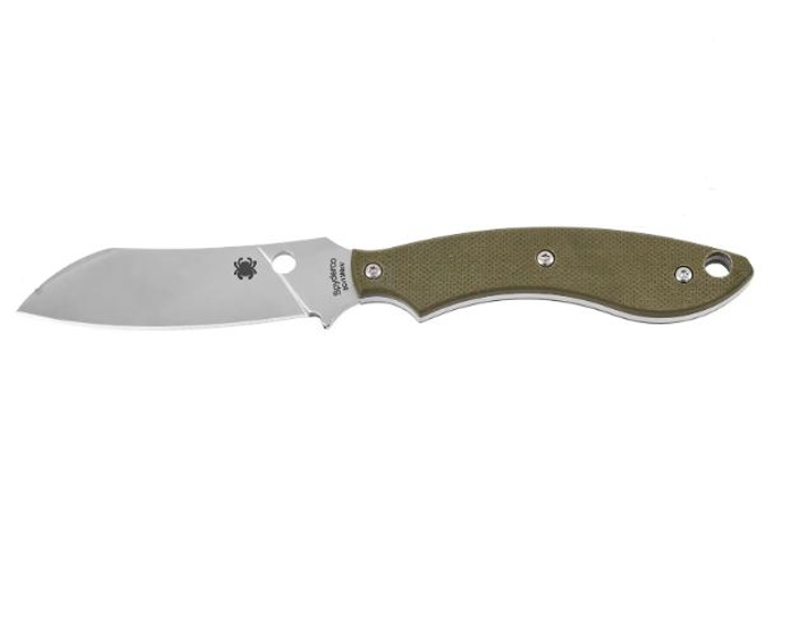 Нож классический Spyderco Stok G-10 Drop Point Green C136PSBL - изображение 1