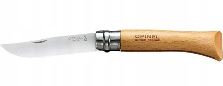 Складаний ніж зі штопором, 100мм бук Opinel №10 "Inox" 001410 - зображення 2