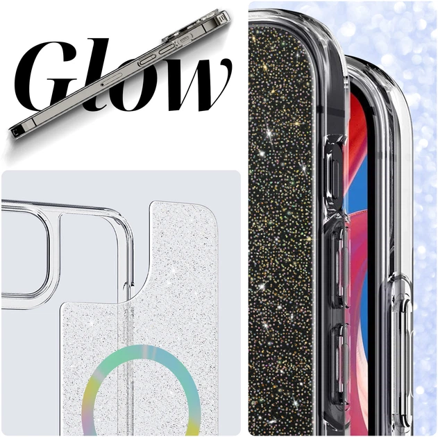 Чехол для смартфона ArmorStandart Glow Magsafe для Apple iPhone 14 Pro Tansparent (ARM69724) - изображение 5