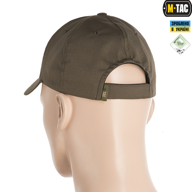 M-Tac бейсболка Elite Flex ріп-стоп Dark Olive 56 - зображення 2