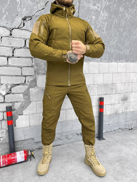 Тактический осенний костюм SoftShell coyot mystery размер L - изображение 1