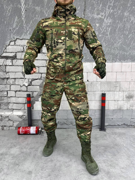 Тактичний костюм softshell мультикам розмір S - зображення 1