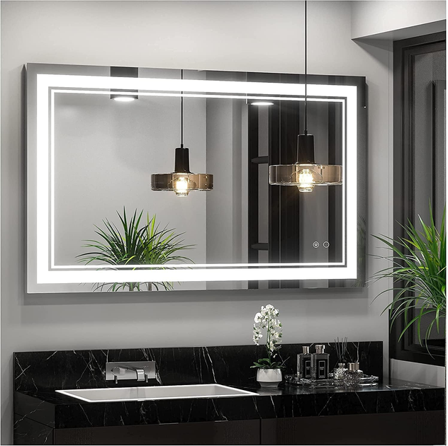 Зеркало FURIO с LED-подсветкой 80х120 + сенсорное управление + подогрев ...