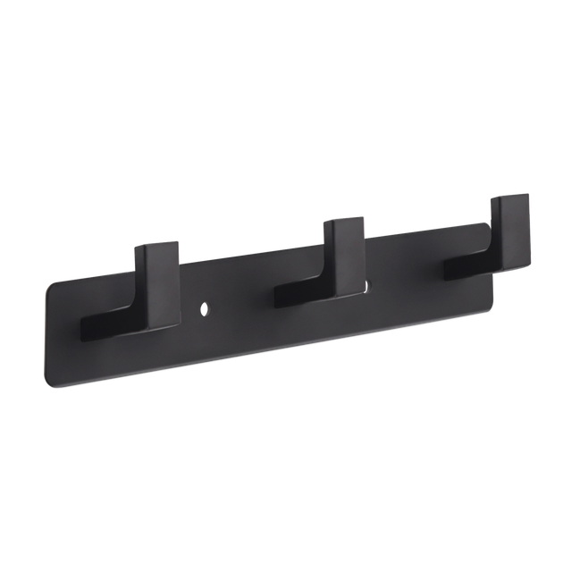 Вешалка на три крючка MVM Черная (HA-05/3 BLACK) - Фото 2 Вешалка на три крючка MVM Черная (HA-05/3 BLACK) - изображение 2