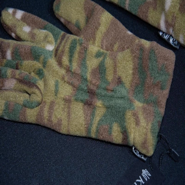 Перчатки флисовые Kirasa KI418 280 г\м Мультикамуфляж - изображение 2