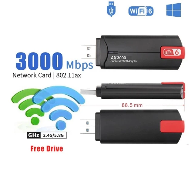 Адаптер WiFi 6E 160MHz 3000 МБіт/с RTL8832CU USB3.0 802.11AX Mu-MIMO 1024-QAM 2х5 дБ - зображення 7