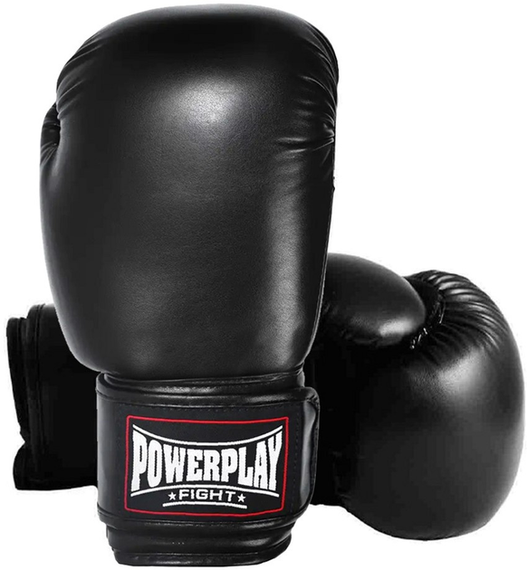 Перчатки боксерские PowerPlay 3004 12 унций Black (PP_3004_12oz_Black ...