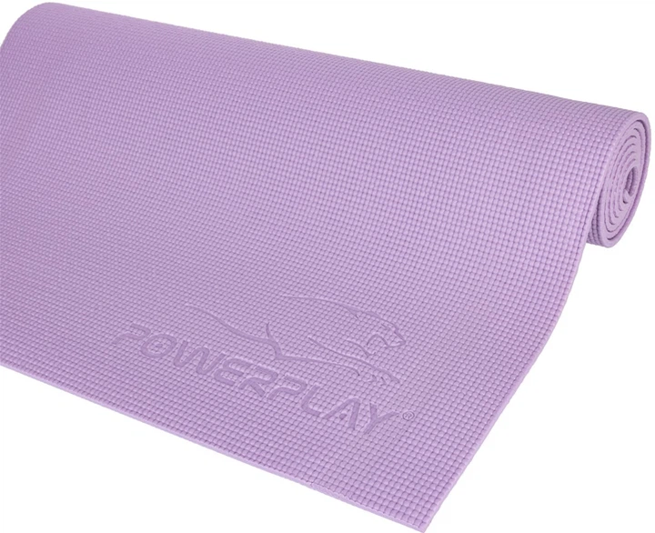 Коврик для йоги и фитнеса PowerPlay 4010 173х61х0.6 см Лавандовый (PP_4010_Lavender) - Фото 4 Коврик для йоги и фитнеса PowerPlay 4010 173х61х0.6 см Лавандовый (PP_4010_Lavender) - изображение 4