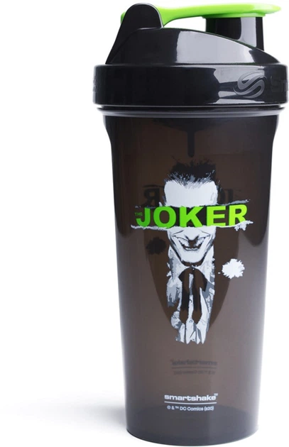 Шейкер спортивний SmartShake Lite 800 мл DC Joker (10781001) - Фото 2 Шейкер спортивний SmartShake Lite 800 мл DC Joker (10781001) - зображення 2